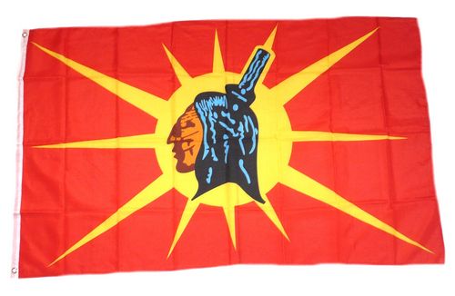 Fahne Flagge Indianer Mohawk OKA Nordamerika 90x150 cm Hissfahne Hißflagge NEU