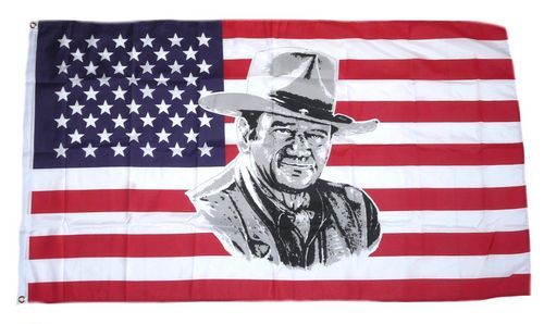 Fahne / Flagge USA - John Wayne 90 x 150 cm