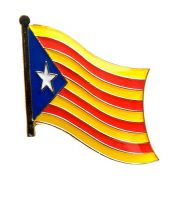 Fahnen Anstecker Pin Spanien - Katalonien Estelada Blava