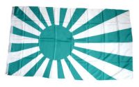 Fahne / Flagge Rising Sun grün / weiß 90 x 150 cm