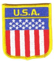 Wappen Aufnäher Fahne USA