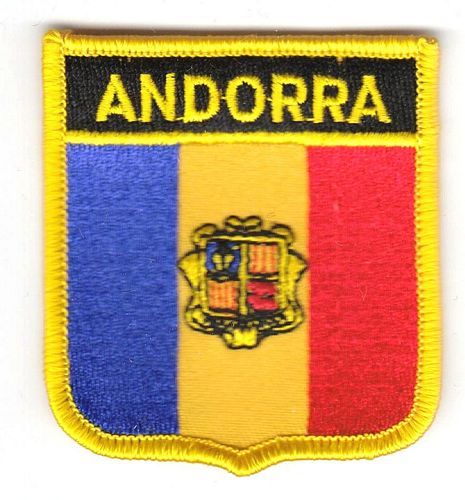 Wappen Aufnäher Fahne Andorra