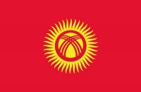 Fahnen Aufkleber Sticker Kirgistan