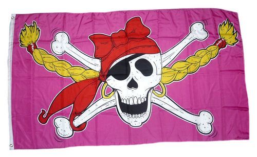 Fahne / Flagge Pirate Princess Pirat 90 x 150 cm