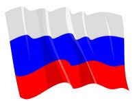 Fahnen Aufkleber Sticker Russland wehend