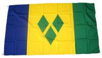 Flagge / Fahne St. Vincent & Grenadinen Hissflagge 90 x 150 cm