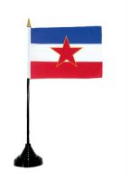 Tischfahne Jugoslawien Stern 11 x 16 cm Flagge Fahne