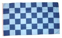 Fahne / Flagge Karo blau / hellblau 90 x 150 cm