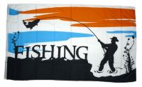Fahne / Flagge Angler Fishing 90 x 150 cm