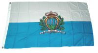 Flagge / Fahne San Marino Wappen Hissflagge 90 x 150 cm