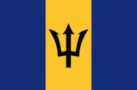 Fahnen Aufkleber Sticker Barbados