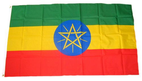 Flagge Fahne Äthiopien ohne Wappen Hissflagge 90 x 150 cm 