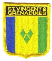 Wappen Aufnäher Fahne St. Vincent