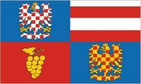 Fahne / Flagge Tschechien - Südmähren 90 x 150 cm
