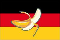 Fahnen Aufkleber Sticker Bananenrepublik Deutschland