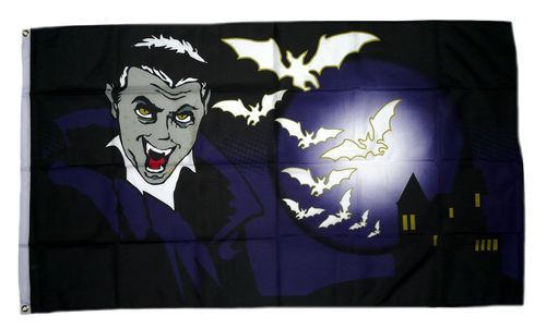 Fahne / Flagge Dracula Fledermaus 90 x 150 cm
