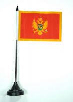 Fahne / Tischflagge Montenegro NEU 11 x 16 cm Flaggen