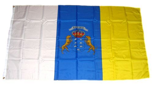 Fahne / Flagge Spanien - Kanaren 90 x 150 cm, Spanien