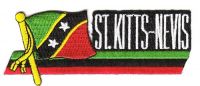 Fahnen Sidekick Aufnäher St. Kitts & Nevis