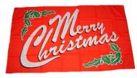Fahne / Flagge Merry Christmas 30 x 45 cm
