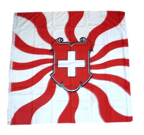 120 x 120 cm Fahne Flagge Schweiz Basel Stadt