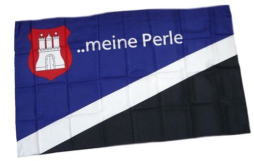 Fahne Flagge Deutschland Hamburg 30 x 45 cm