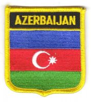 Wappen Aufnäher Fahne Aserbaidschan