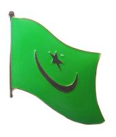 Fahnen Anstecker Pin Mauretanien alt