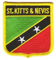 Wappen Aufnäher Fahne St. Kitts & Nevis