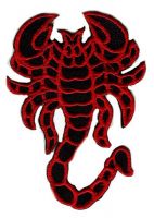Aufnäher Patch Skorpion rot