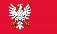 Fahne / Flagge Polen - Woiwodschaft Masowien 90 x 150 cm