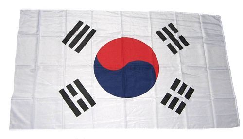 Fahne Flagge Südkorea 30x45 cm mit Stab 