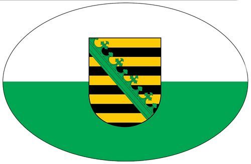 Wappen Aufkleber Sticker Sachsen