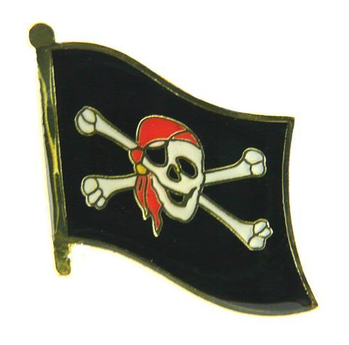 Pin Anstecker Pirat Kopftuch Anstecknadel