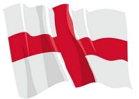 Fahnen Aufkleber Sticker England wehend