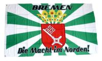 Fahne / Flagge Bremen - Macht im Norden 90 x 150 cm