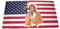 Fahne / Flagge USA - Indianer 90 x 150 cm