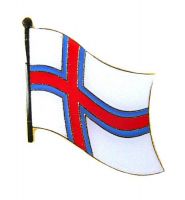 Flaggen Pin Färöer Inseln NEU Fahne Flagge Anstecknadel