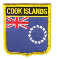 Wappen Aufnäher Fahne Cook Inseln