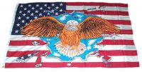 Fahne / Flagge USA - Adler 90 x 150 cm