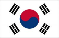 Fahnen Aufkleber Sticker Südkorea