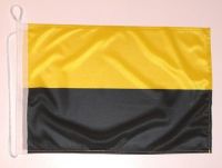 Bootsflagge Schwarz / Gelb 30 x 45 cm