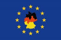 Fahnen Aufkleber Sticker Europa Deutschlandkarte
