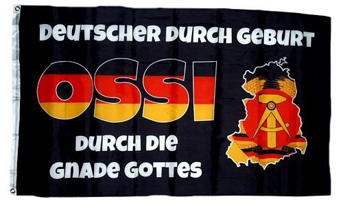 Fahne Flagge Deutscher durch die Gnade Gottes 90 x 150 cm