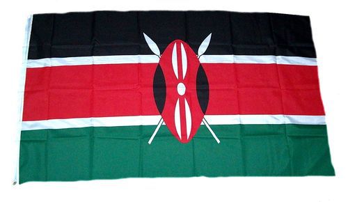 Flagge Fahne Kenia Hissflagge 60 x 90 cm 