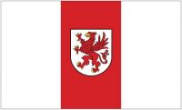 Fahne / Flagge Polen - Woiwodschaft Westpommern 90 x 150 cm