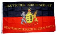 Fahne / Flagge Württemberger durch die Gnade Gottes 90 x 150 cm