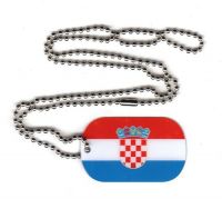 Dog Tag Fahne Kroatien