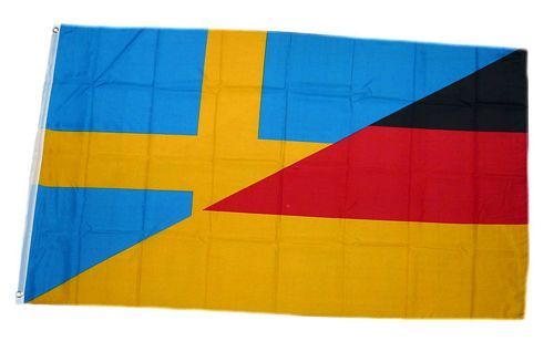 Fahne / Flagge Deutschland / Schweden 90 x 150 cm