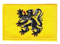 Fahnen Aufnäher Belgien - Flandern Fahne Flagge Patch